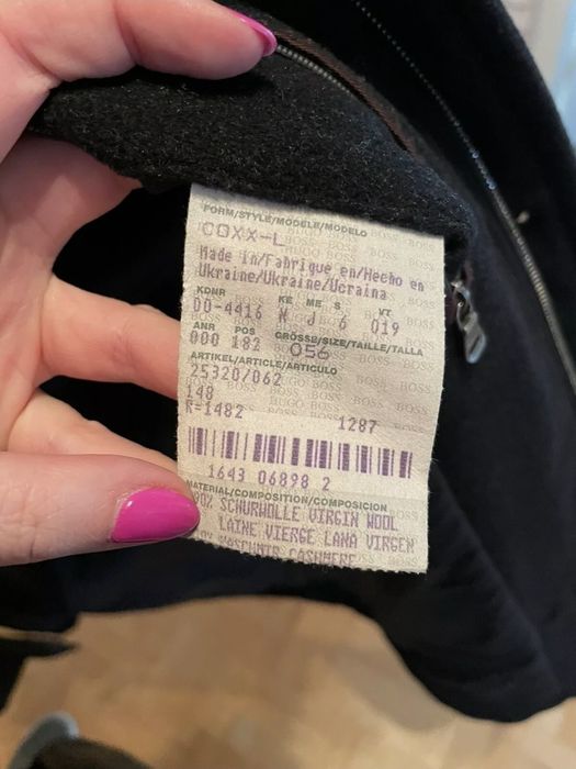 Черно палто HUGO BOSS