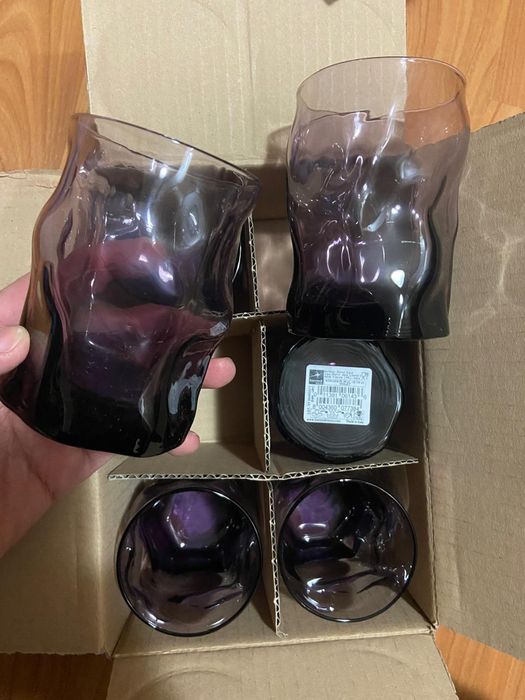 Set 6 pahare, sticla groasa