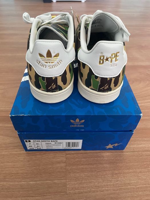 Size 40 EU - Adiddas Stan Smith Bape ABC Camo
