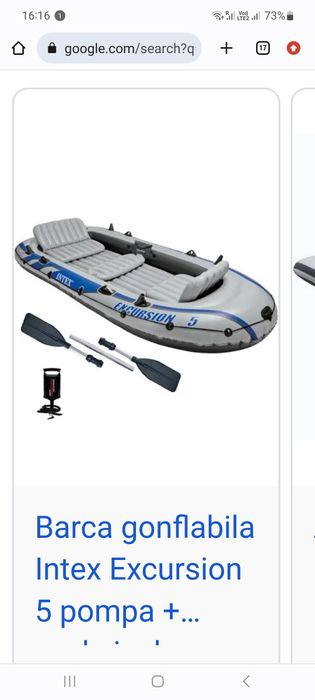Vând barcă gonflabilă Intex