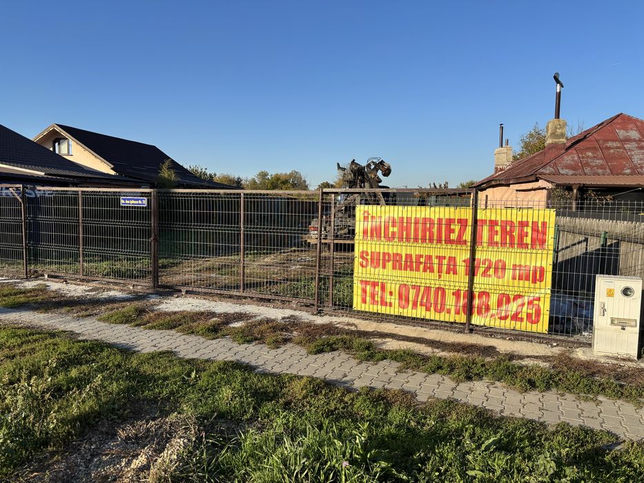 Inchiriez teren cu posibilitate de construire - 1720 mp