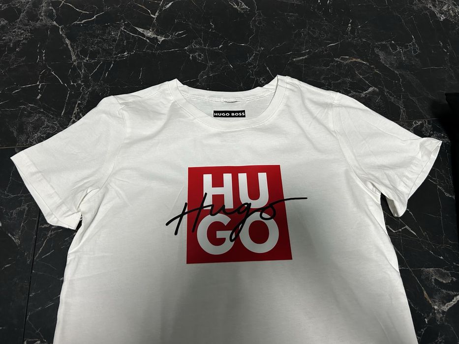 HUGO BOSS Дамска тениска с лого, размери S и М