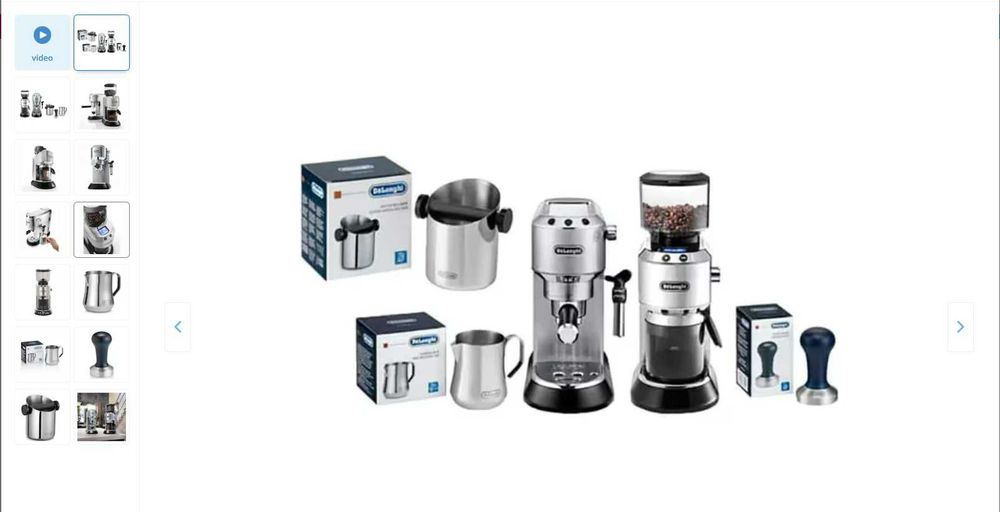 Pachet Espressor manual si Rasnita Delonghi Dedica