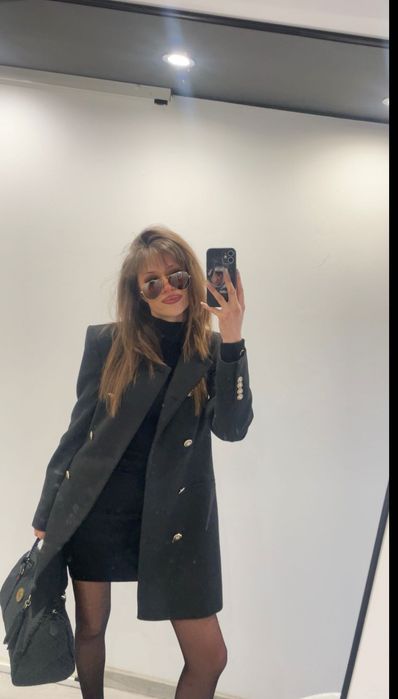 Zara блейзър черен