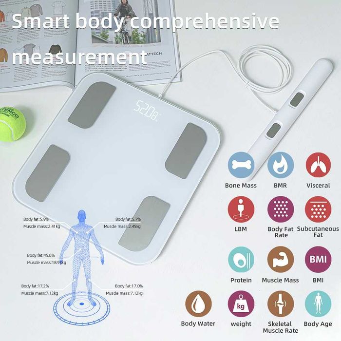 Cantar corporal inteligent Fitdays cu analiza completa a corpului