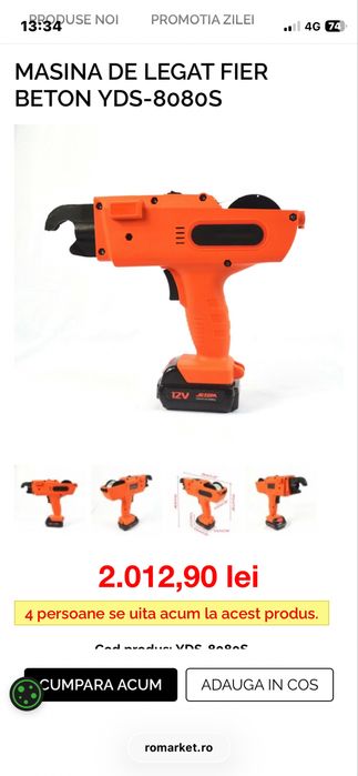 Masina de legat fier