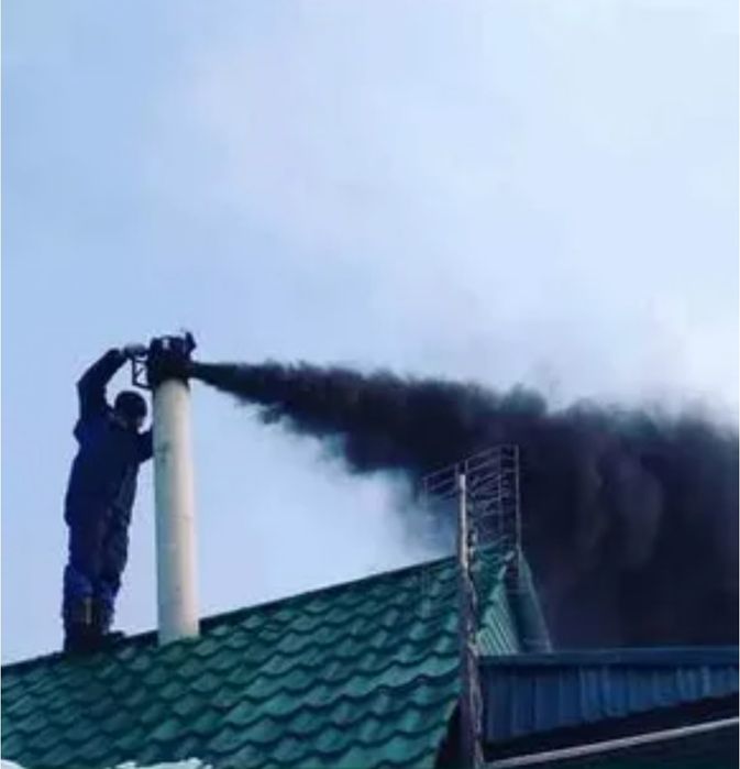 Чистка дымоходов и вентиляции спецаппаратом