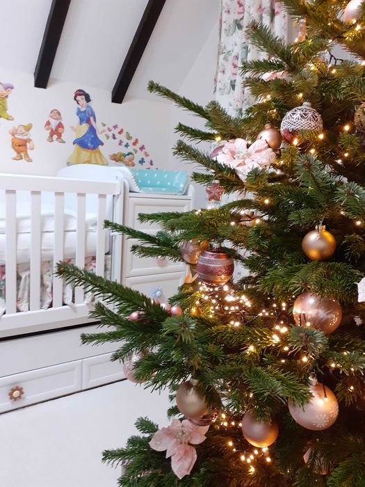 Бебешко легло с люлеещ механизъм 3в1 от MDF с декорации Елена