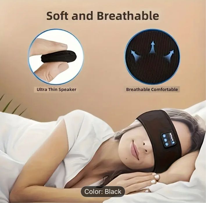 Bentiță Bluetooth Enjoying pt somn, sport, yoga, travel - NOUA