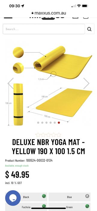 Saltea yoga Pilates de lux cu spuma de cauciuc natural cu memorie  Sal
