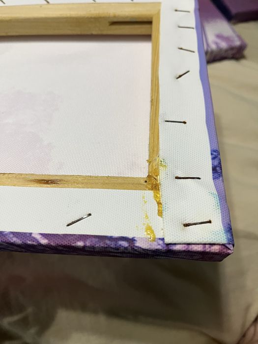 Tablou Multicanvas 7 Piese Peisaj Lacul violet, 70 × 140 cm