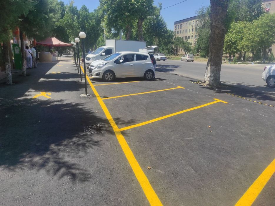 Parkovka Razmetka chizish Palasa chizish Стоянка Парковка Разметка