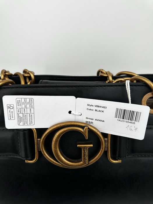 Geanta mare GUESS, Aviana Tote, neagra, noua - cu eticheta