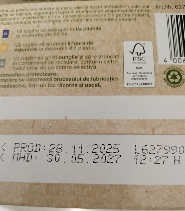 Lapte praf Topfer 2 bucăți 80 lei