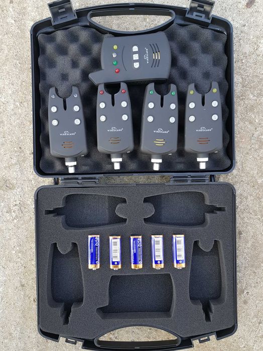 Set 4 Avertizori cu Statie Wind Blade 4 culori si valigeata Model 2