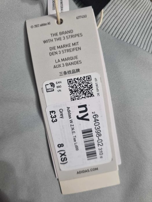 Дамска Тениска блуза Адидас Aeroready технология размер XS 
 цвят сив