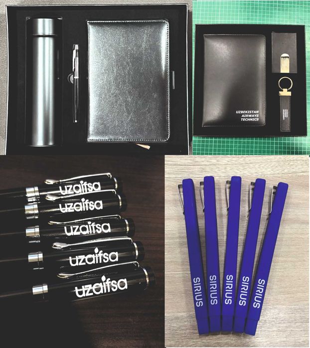 Сувенирлар ежедневник,байрок,термос,ручки,повербанк,бакал печать