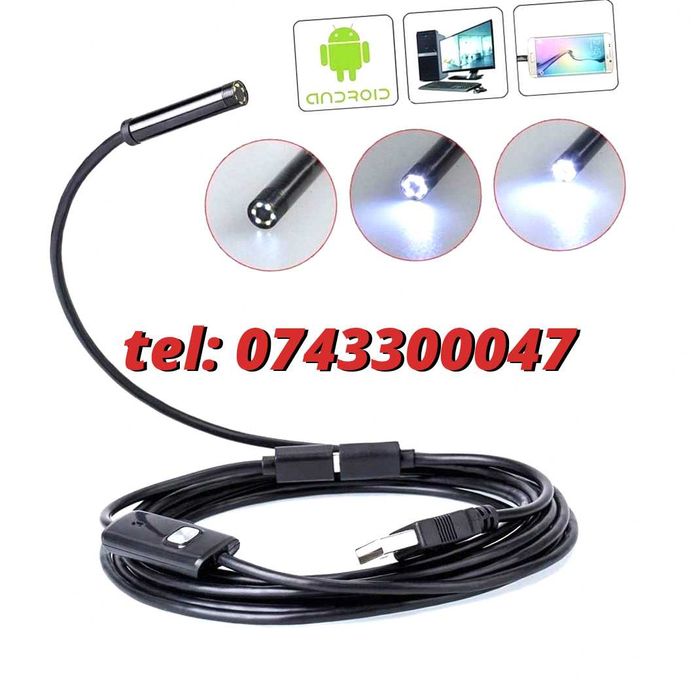 Modul Modul Camera Inspectie Endoscop 2M Otg Water Resistant 5 5Mm Pentru Inspectie Video In Zone Greu Accesibile Cu Specificatii Conform Titlului
