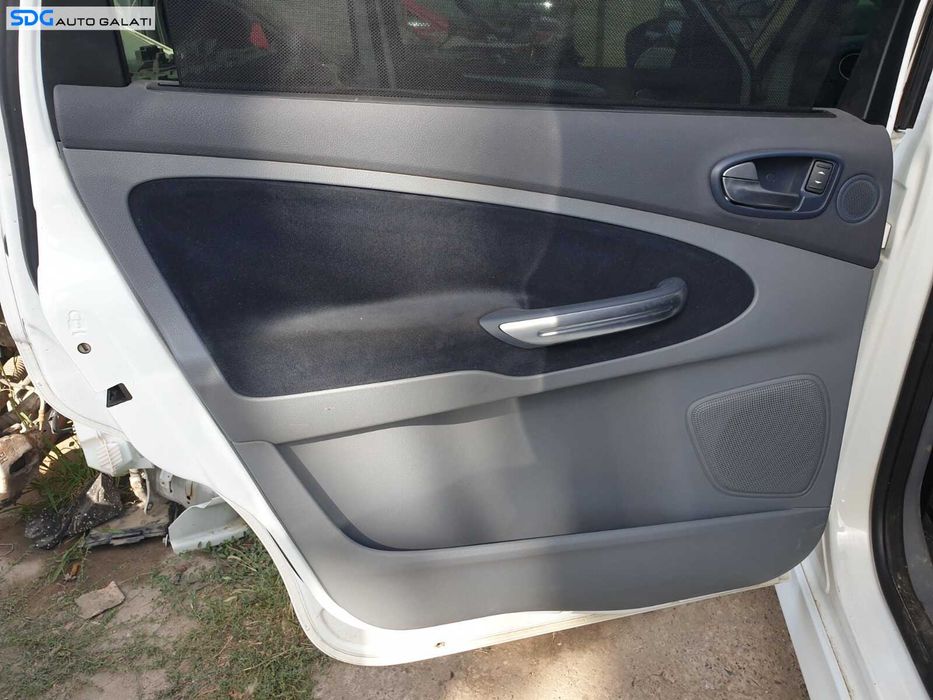 Panou Tapiterie Fata Interioara cu Perdeluta Textil Albastru de pe Usa Portiera Stanga Spate Ford Galaxy 2 2006 - 2014 [C2645]