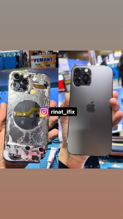 замена стекла на iphone 11/12/13/13 pro m/14 pro/14 pro max/15 pro max