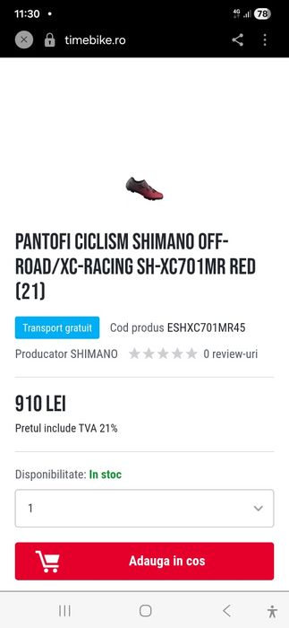 Pantofi ciclism Shimano
