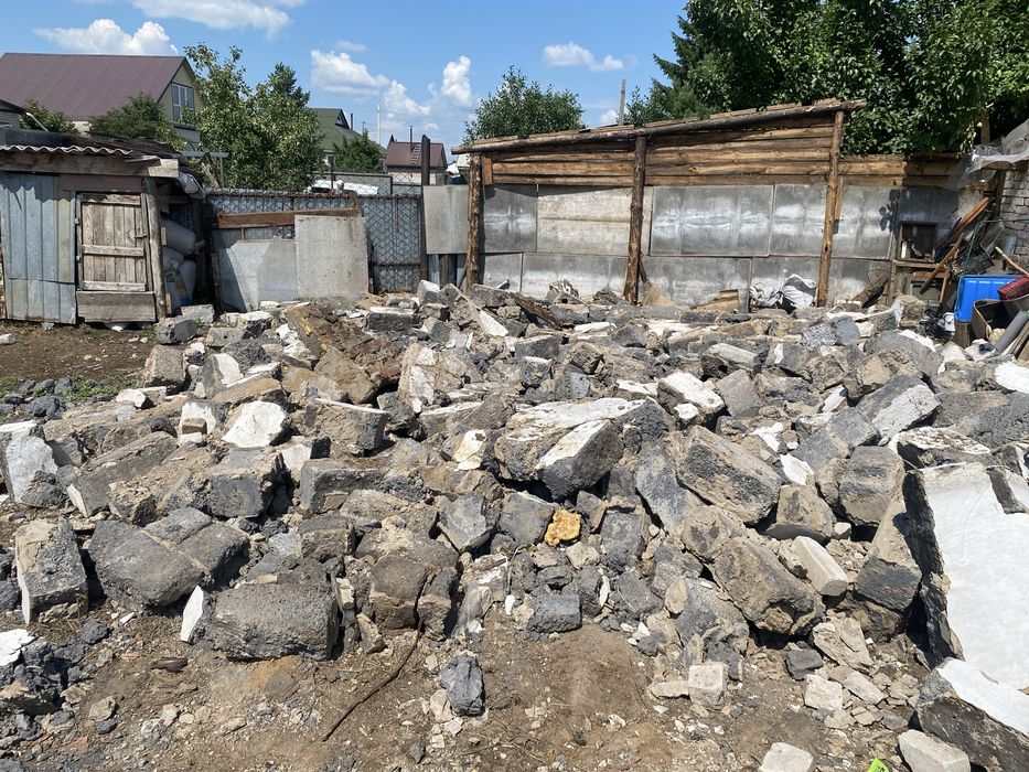 Отдам бесплатно б/у шлакоблоки