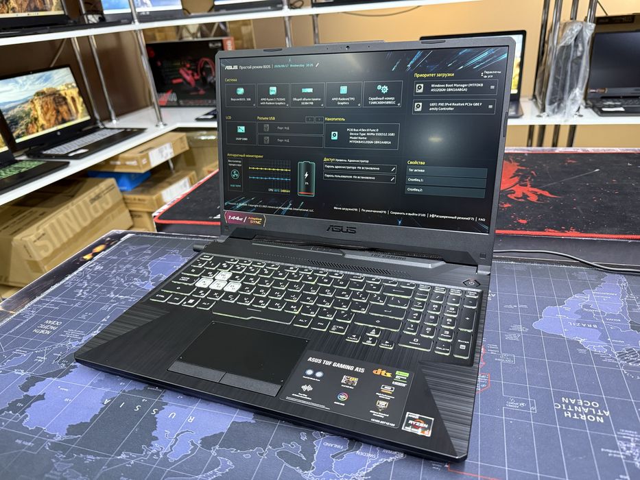 Игровой Asus TUF Gaming A15 - Ryzen 5-7535HS/16Gb/512Gb/RTX3050