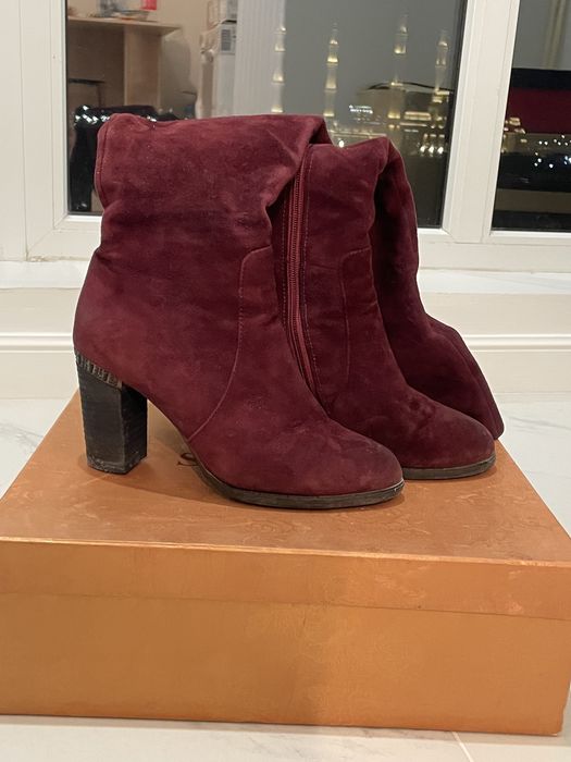 Продам сапоги винного цвета