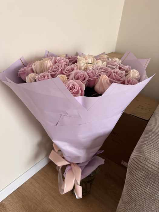 Букет из 51 розы высотой 120см