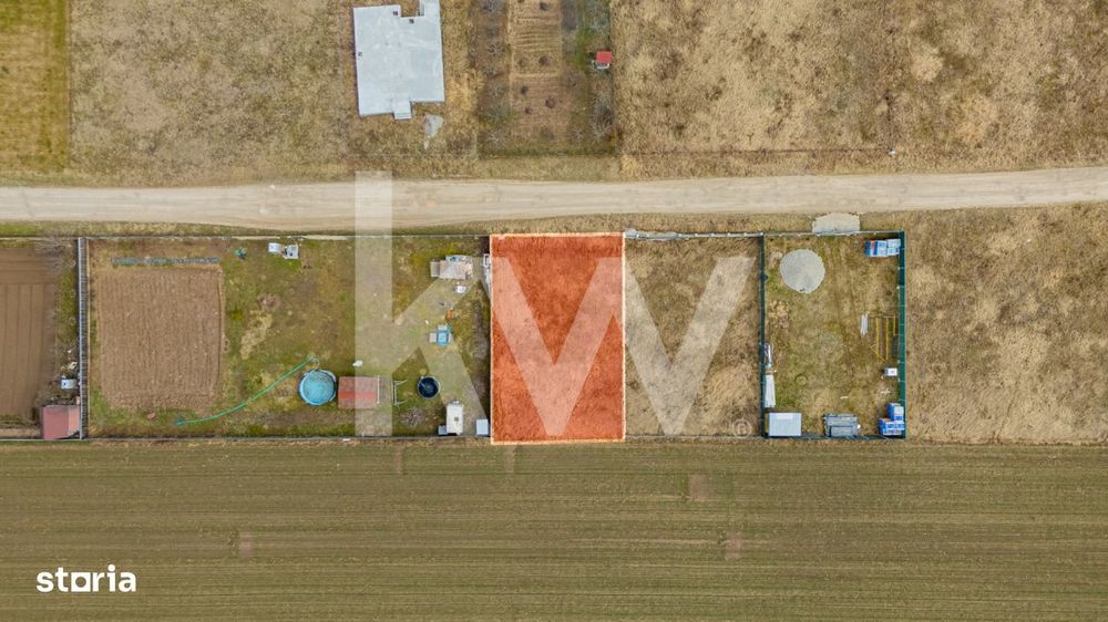 Teren intravilan Harman, 500 mp, zona buna, vecinatati construite, com