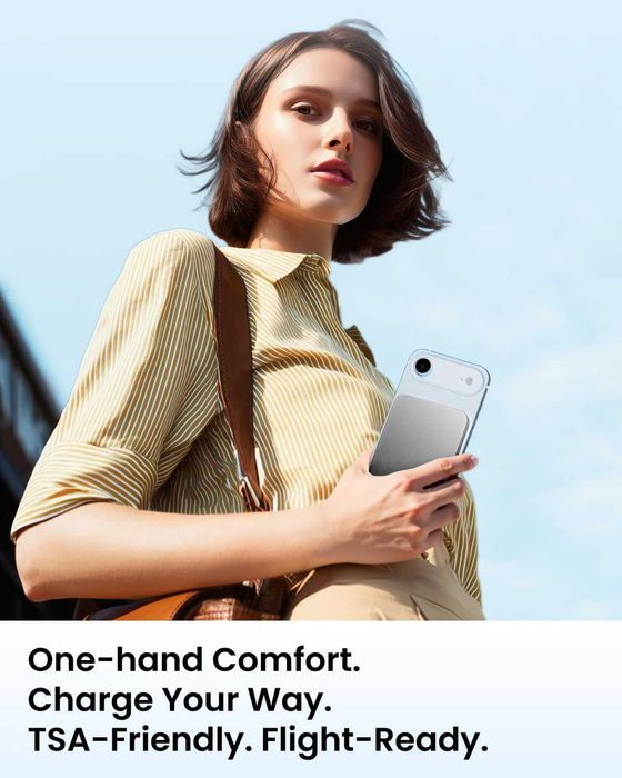 Външна батерия SHARGE AeroMag Magsafe 10000 mAh, магнитна, 15 W Qi2