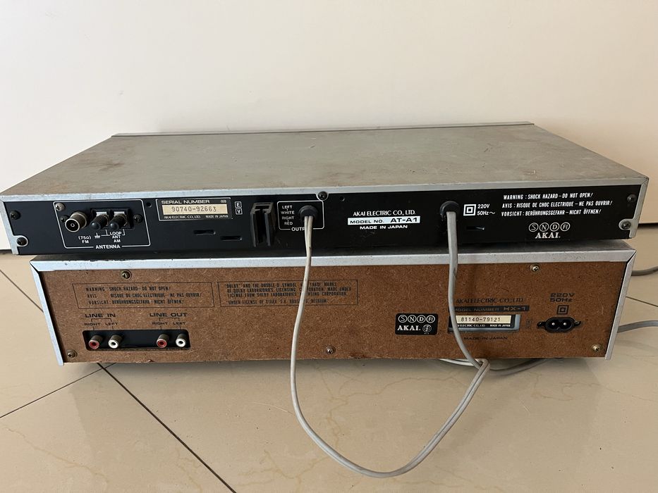 Deck Akai HX-1 si Tuner Akai  AT-A1