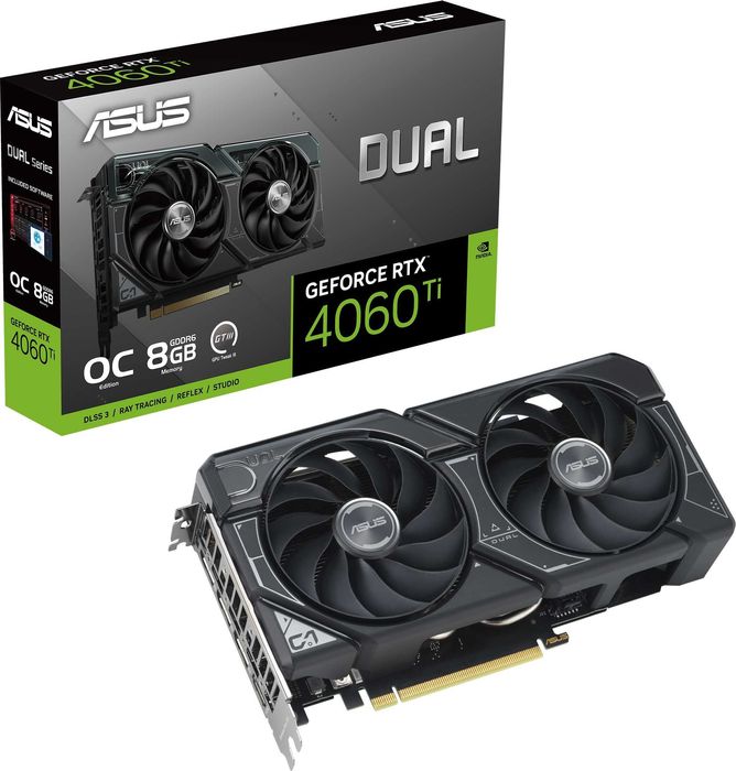 Видеокарта ASUS - Dual GeForceRTX 4060 Ti, 8GB, GDDR6