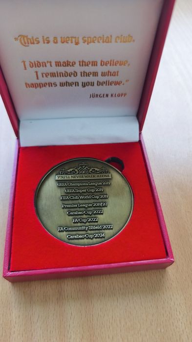 Лимитирана възпоменателна медальон-монета Юрген Клоп (Ливърпул)