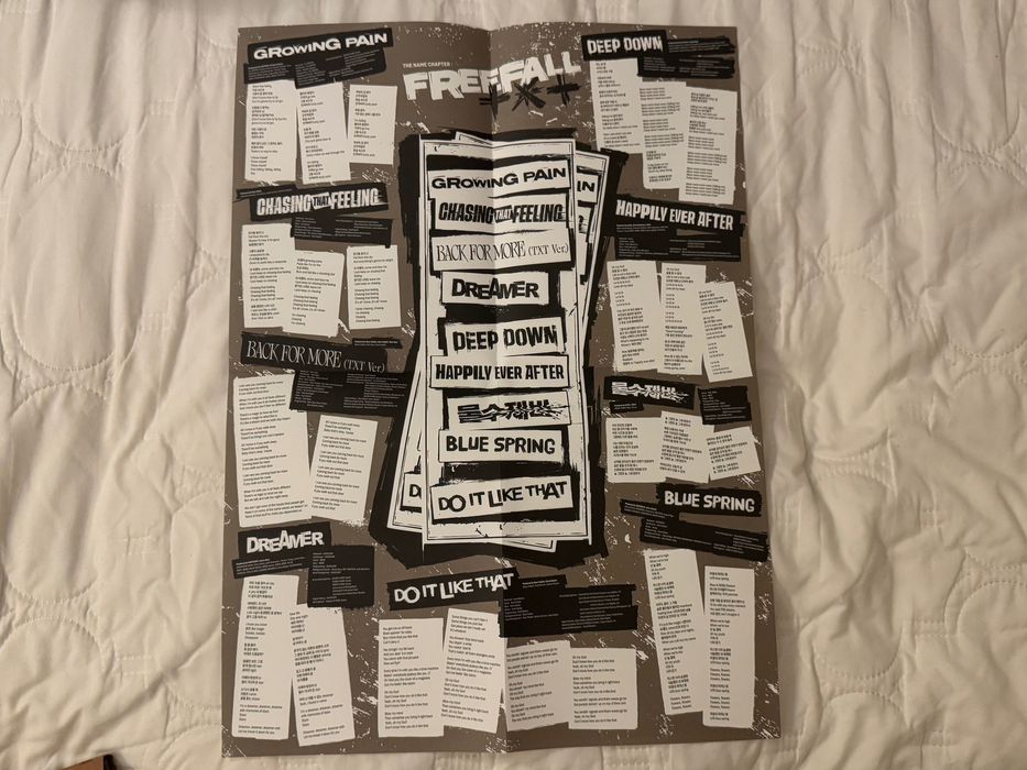 K-pop album TXT FREEFALL