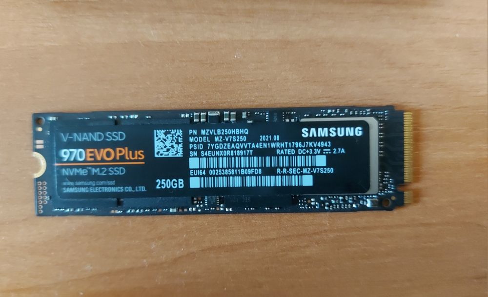 SSD Samsung 970 Evo Plus 250 GB