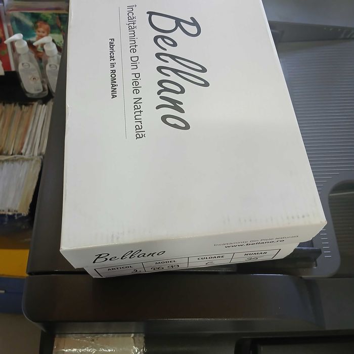 Bellano Pantofi Cu Toc Piele Naturala Puerta Black