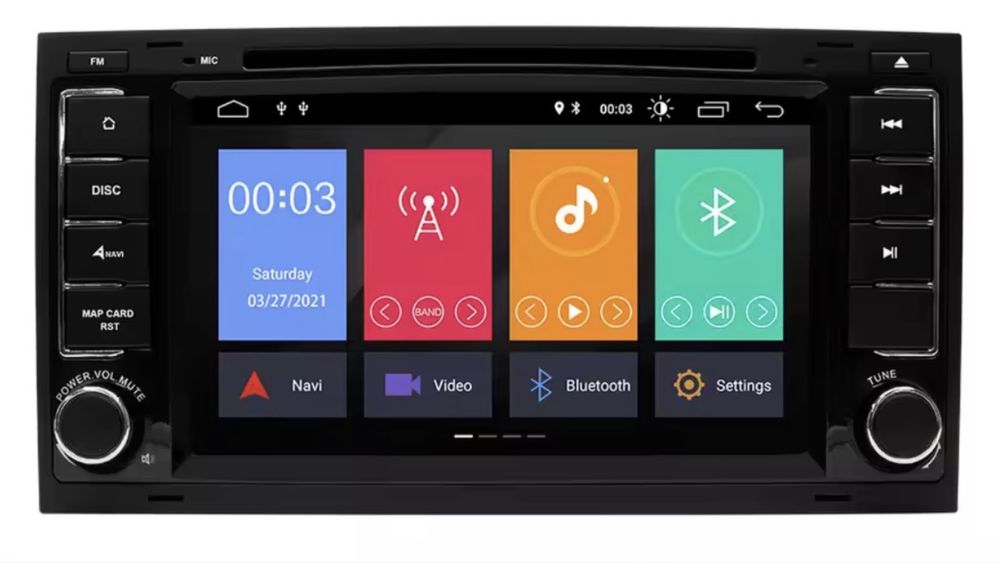 Мултимедия 7” Android 11 за VW Touareg Transporter T5 DVD DSP