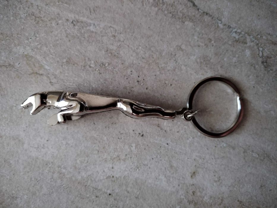 Breloc  chei   figurina   Jaguar,  metal - Nou