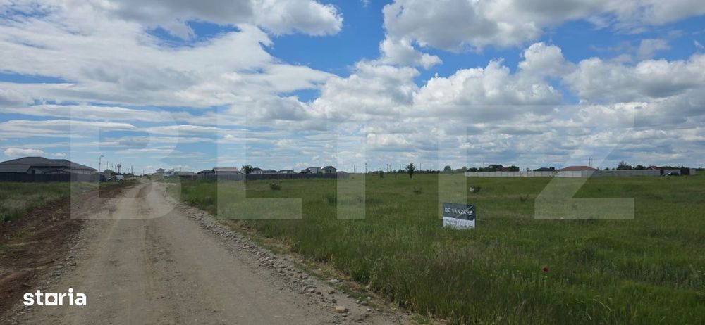 Teren intravilan, 1000 mp, pozitie pe colt, front 39 metri, zona Metro