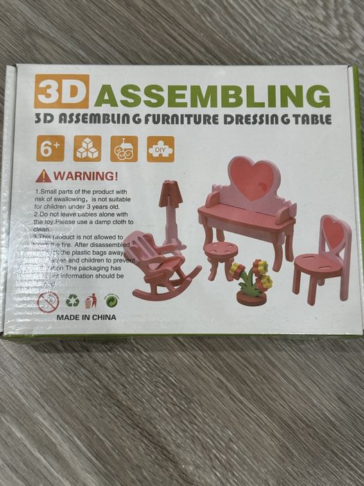 Игрушечная деревянная мебель наборы