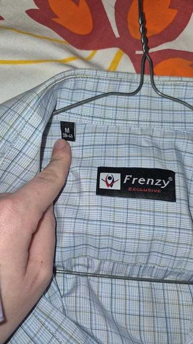 Cămașă bărbătească Frenzy Exclusive albastru, mărimea M