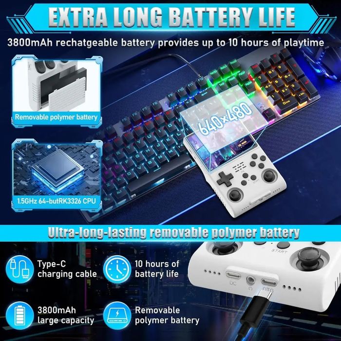 PALM GAMES R40S Pro ретро преносима игрова конзола