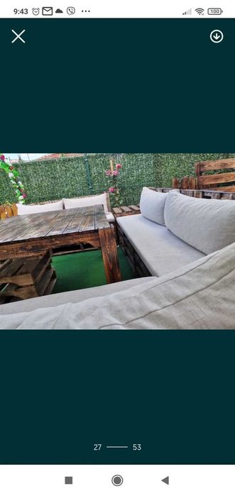 Евтини! Възглавници за градински мебели люлки палети пейки дивани и др