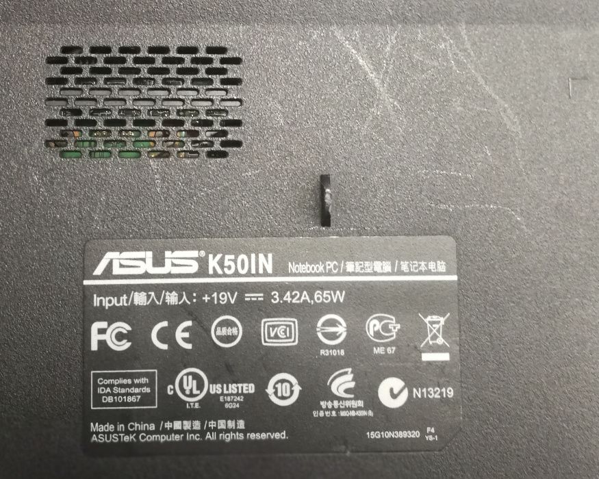 Dezmembrez  Asus X543UA, X54C, K52F, X552V, K50IN, X51RL