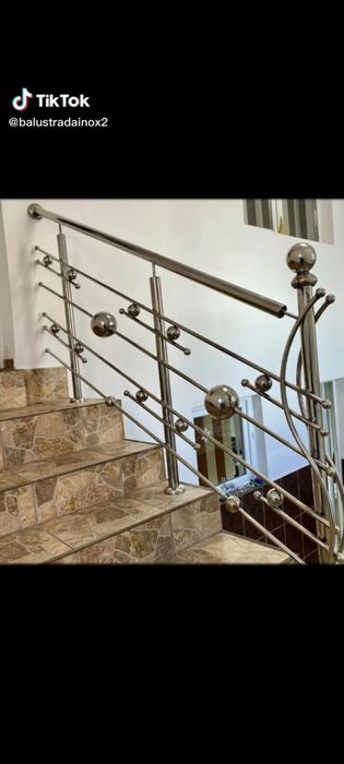 Balustrada inxo si fier