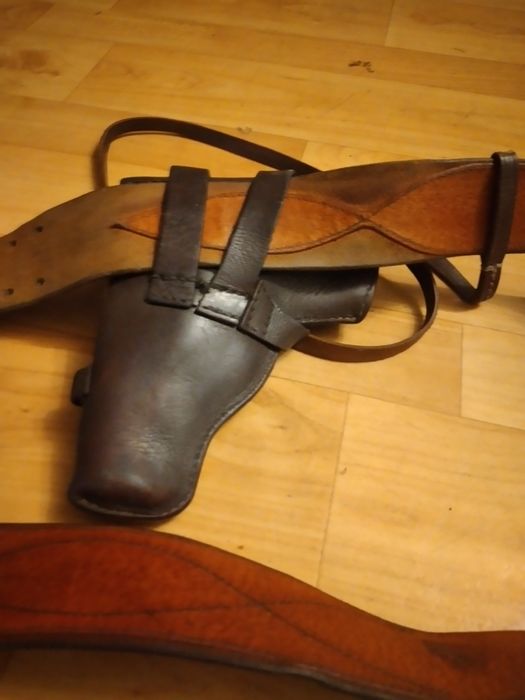 Офицерский ремень с кабурой.  СССР.