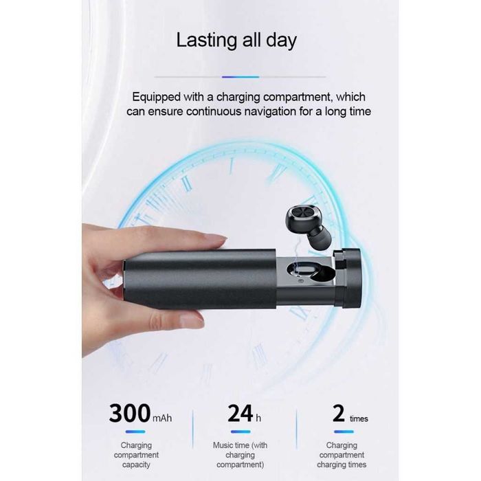 Блутут безжични B9 TWS Bluetooth 5 стерео слушалки хендсфри Sport Gamе