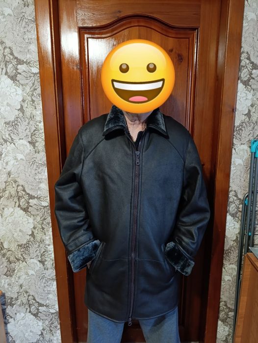 Коженая Куртка на зиму