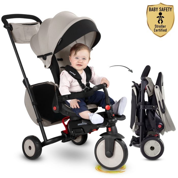 Сгъваема триколка 7 в 1 smartFold STR7 J в сиво
